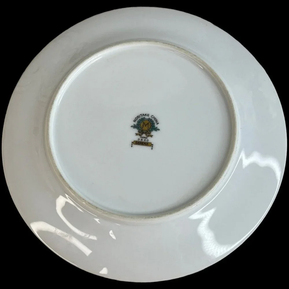 2 Vintage Noritake China Serena Salad Plates 7 5/8” Floral 3840‎ Made Japan Flaw